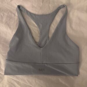 Luxeform set active light blue sports bra